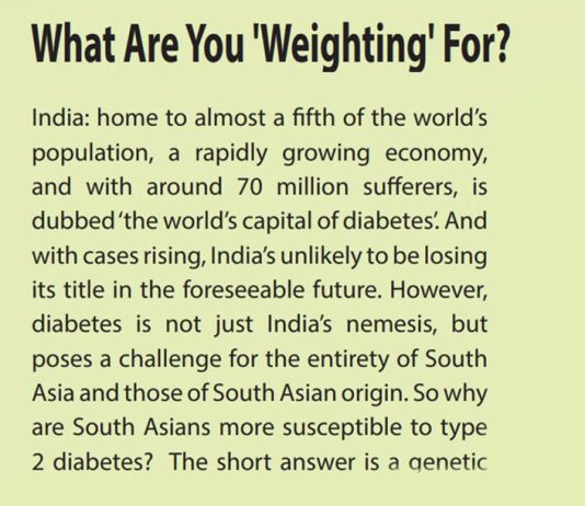 What are you ‘Weighting’ for?