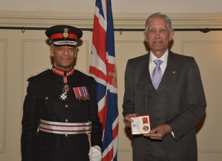 Flavio Gracias awarded the British Empire Medal in the King’s Birthday Honours List
