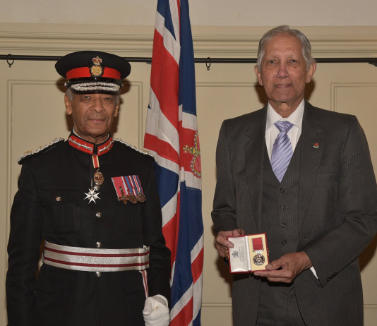 Flavio Gracias awarded the British Empire Medal in the King’s Birthday Honours List